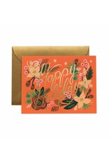 Rifle Paper Co. Poinsettia Christmas A2 Notecard