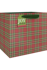 The Gift Wrap Company Timeless Tartan Medium Square Christmas Gift Bag
