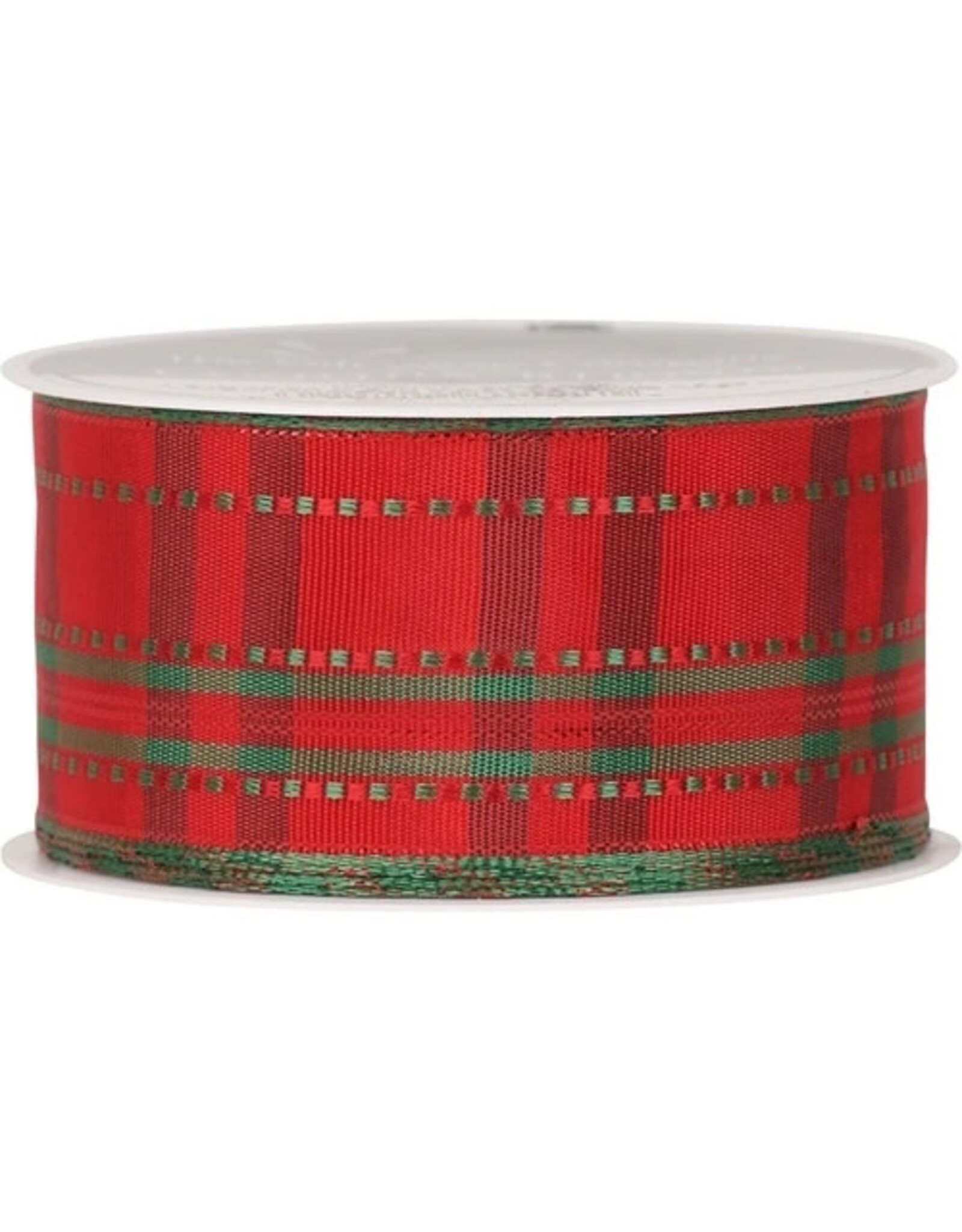 The Gift Wrap Company Urban Plaid Woven Christmas Ribbon