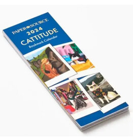 Paper Source 2024 Cattitude Bookmark Calendar