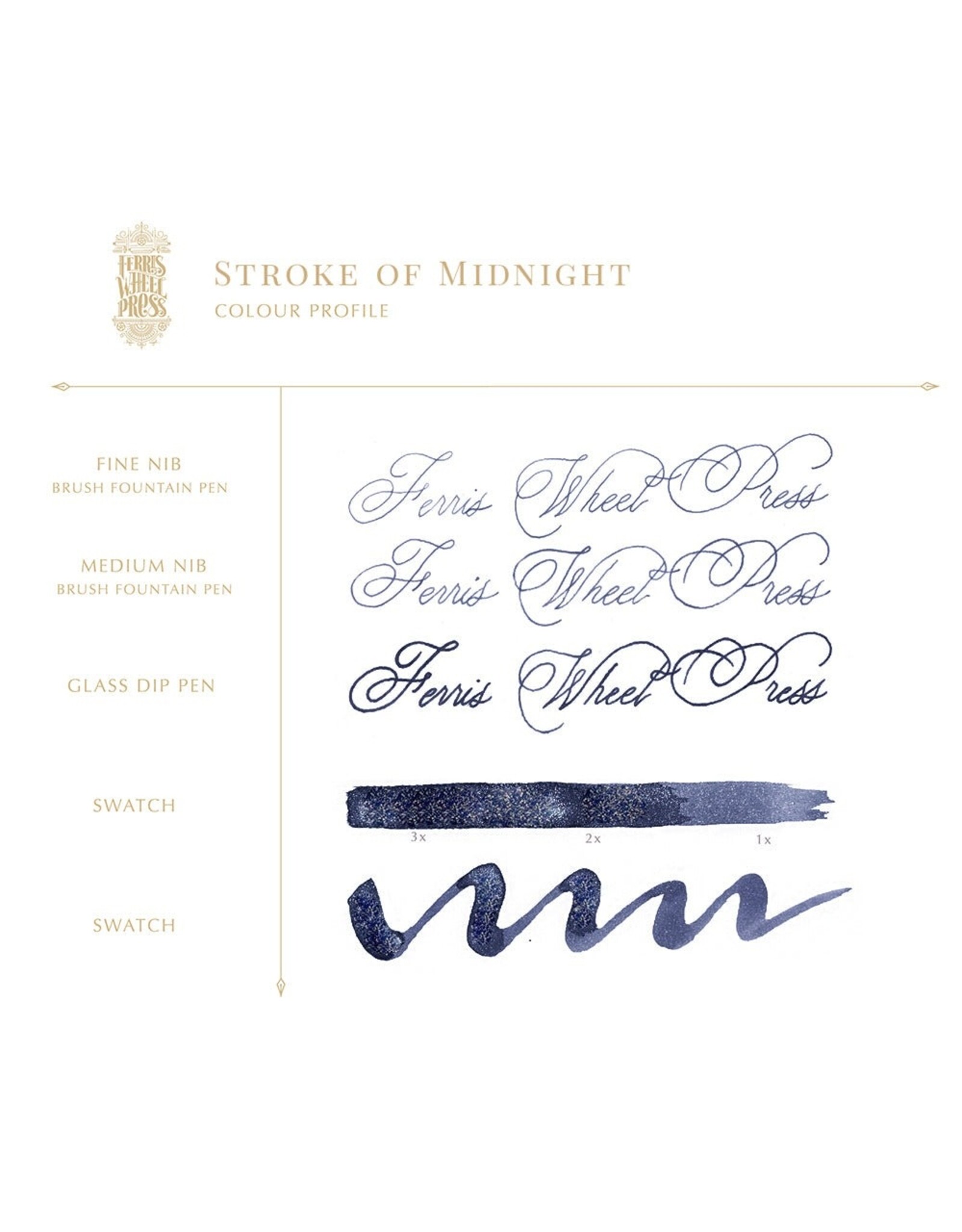 Ferris Wheel Press 38ml Stroke of Midnight Ink
