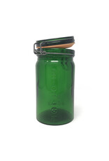 1 Lb Green Glass Mason Jar