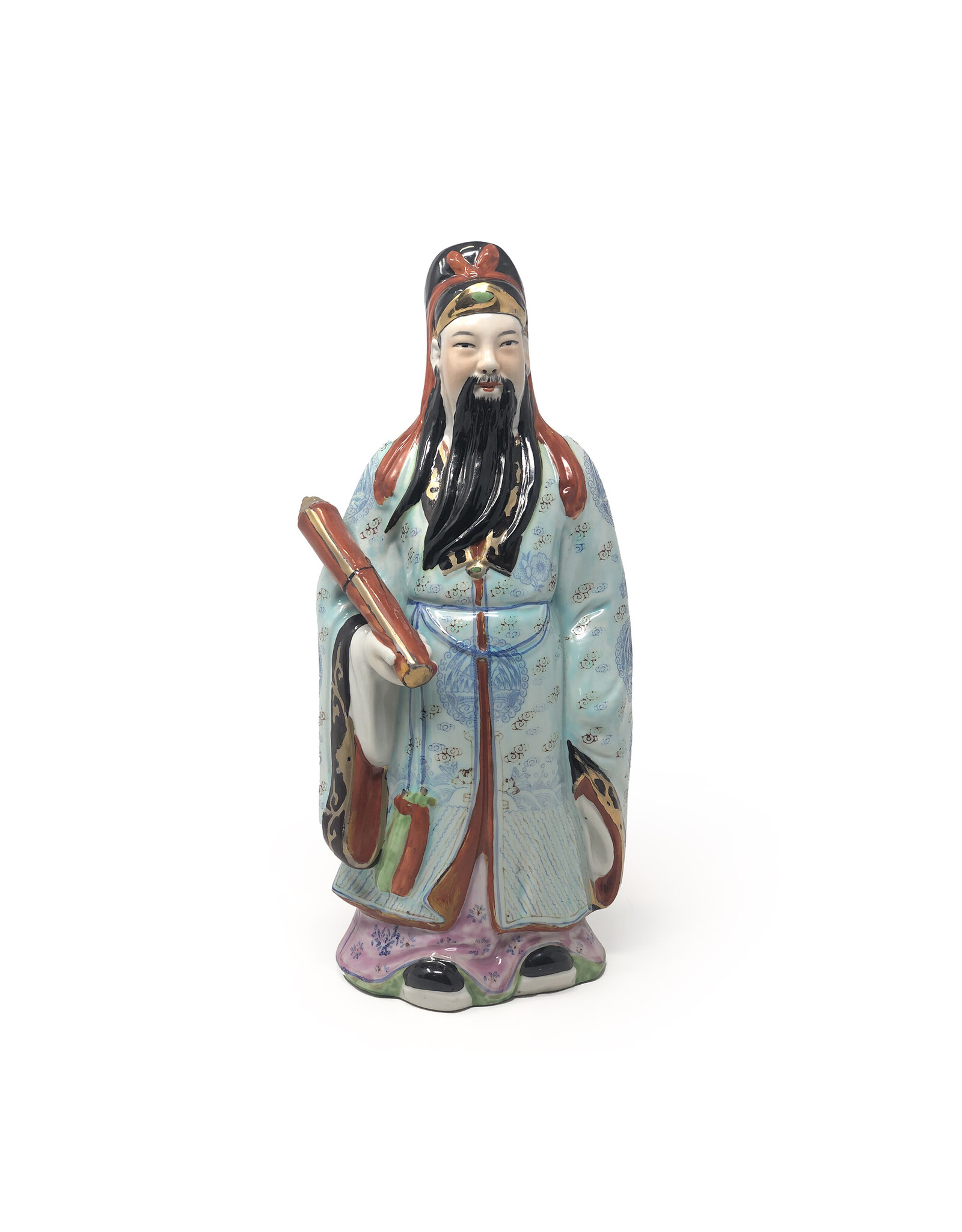 Chinese Scholar Ceramic Figure