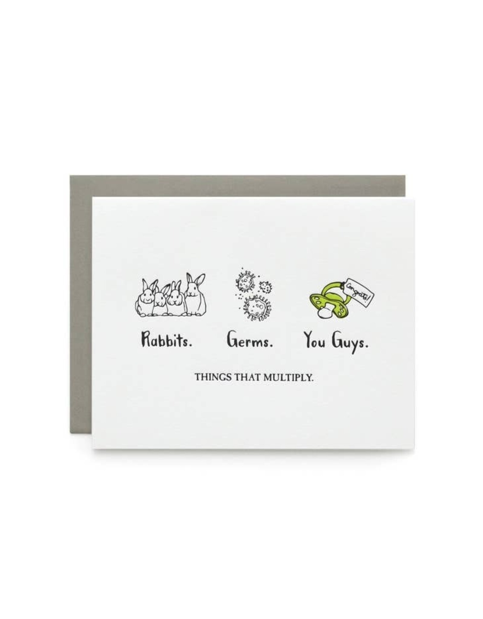 Wild Ink Press Things That Multiply Baby A2 Notecard