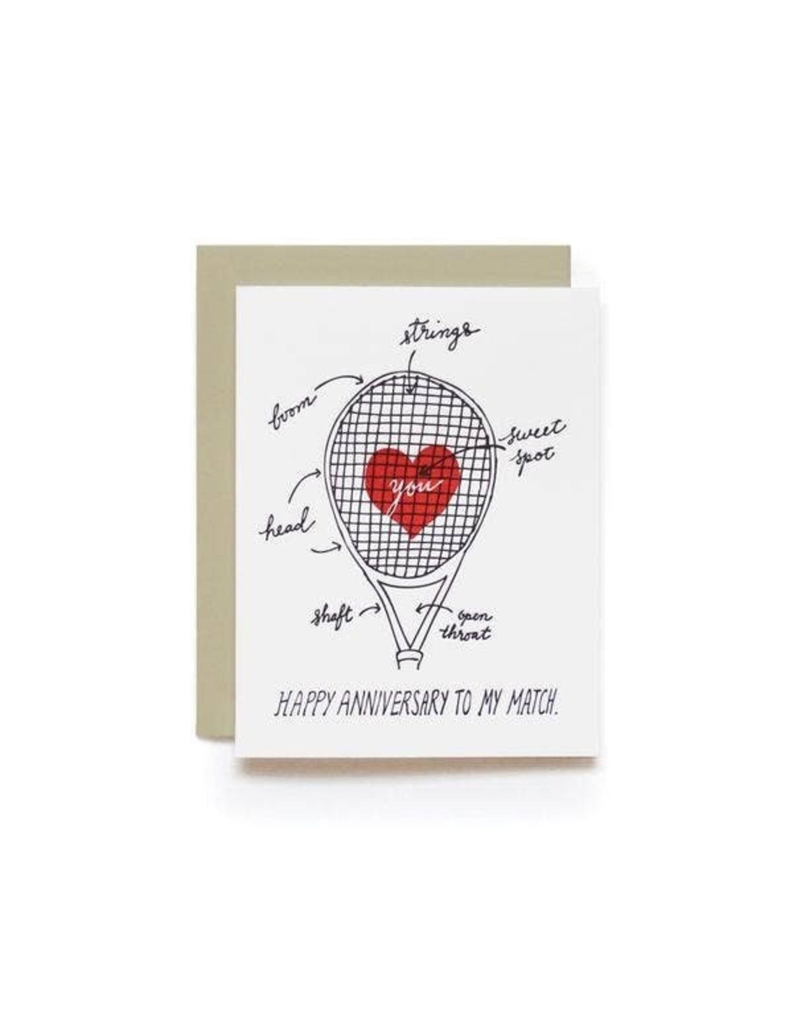 Wild Ink Press Sweet Spot Anniversary A2 Notecard