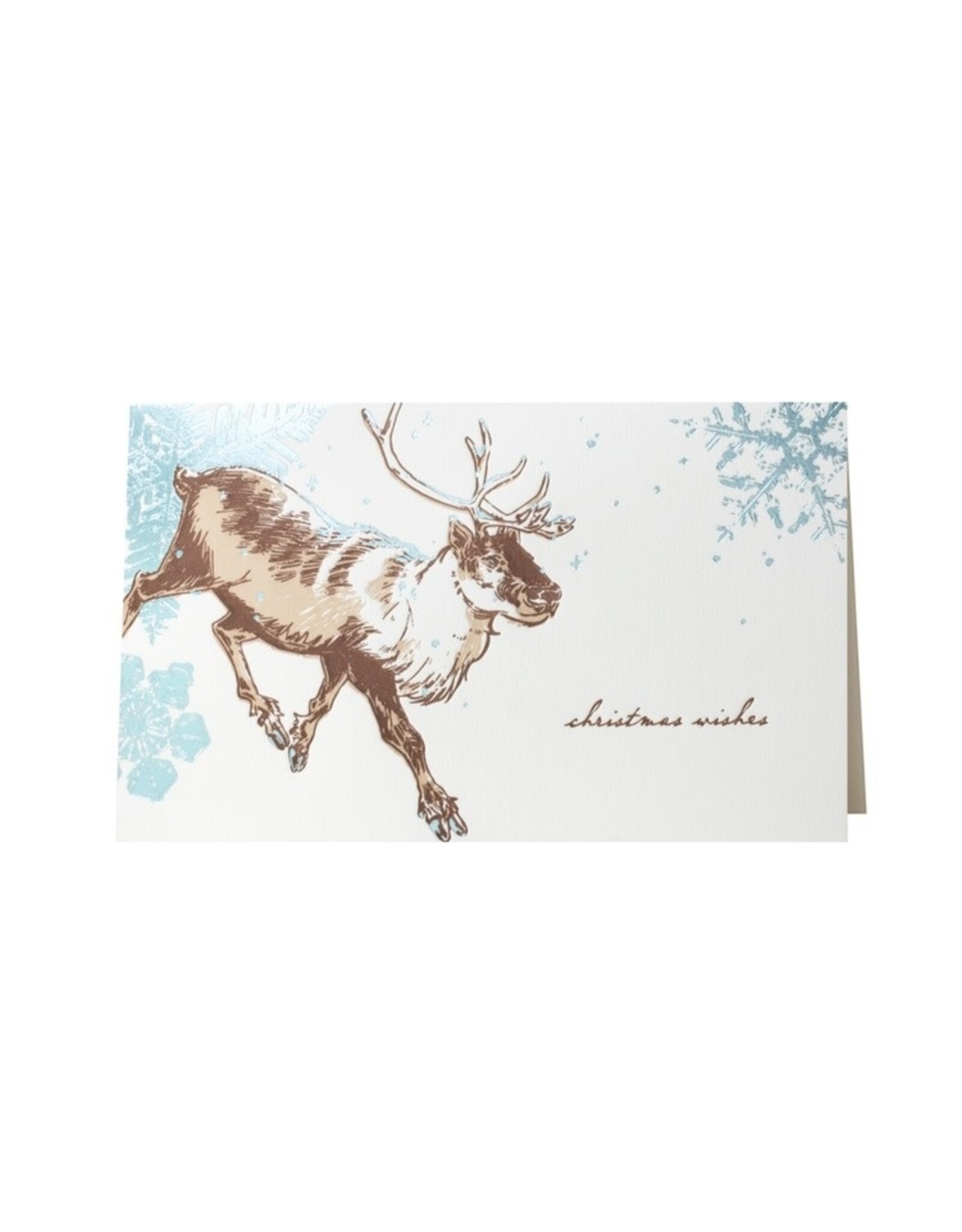 Oblation Papers & Press Christmas Wishes Menagerie Greetings Letterpress Box of 6 Notecards