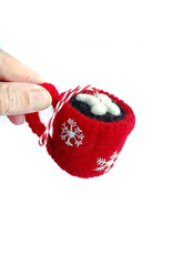Ornaments 4 Orphans Hot Chocolate Felt Wool Ornament