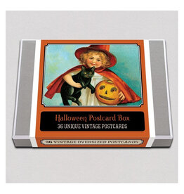 Laughing Elephant Halloween Postcard Box - 36 Unique Vintage Postcards