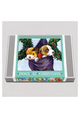 Laughing Elephant Dogs at Christmas - Holiday Boxed Greeting Notecards