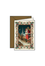 Rossi Vintage Santa in Chimney Christmas Notecard