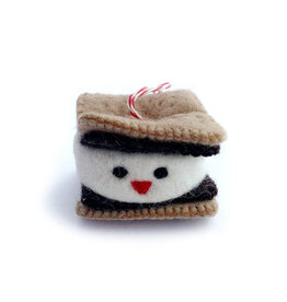 Ornaments 4 Orphans Smiling S'More Felt Wool Christmas Ornament
