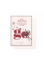 Jane's Papers Ring Happy Bells Christmas A7 Notecard