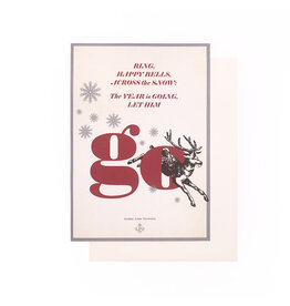 Jane's Papers Ring Happy Bells Christmas A7 Notecard