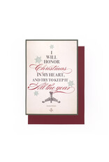 Jane's Papers I Will Honor Christmas A7 Notecard