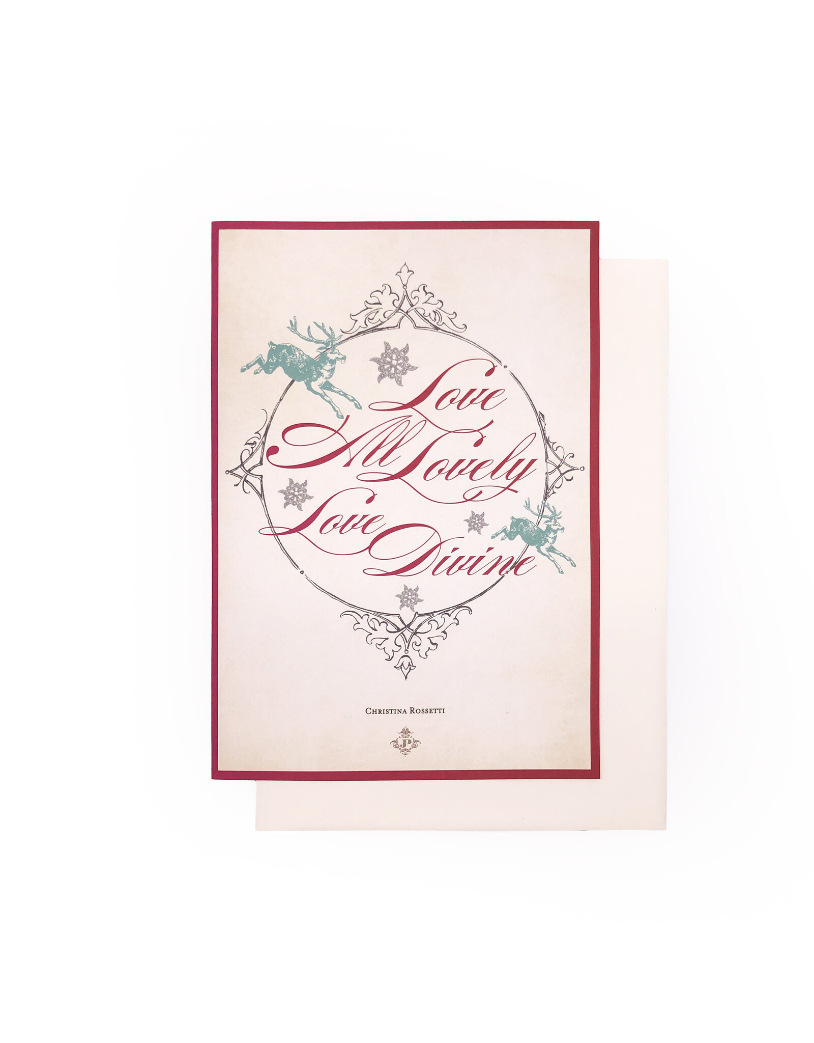 Jane's Papers Love All Lovely Christmas A7 Notecard
