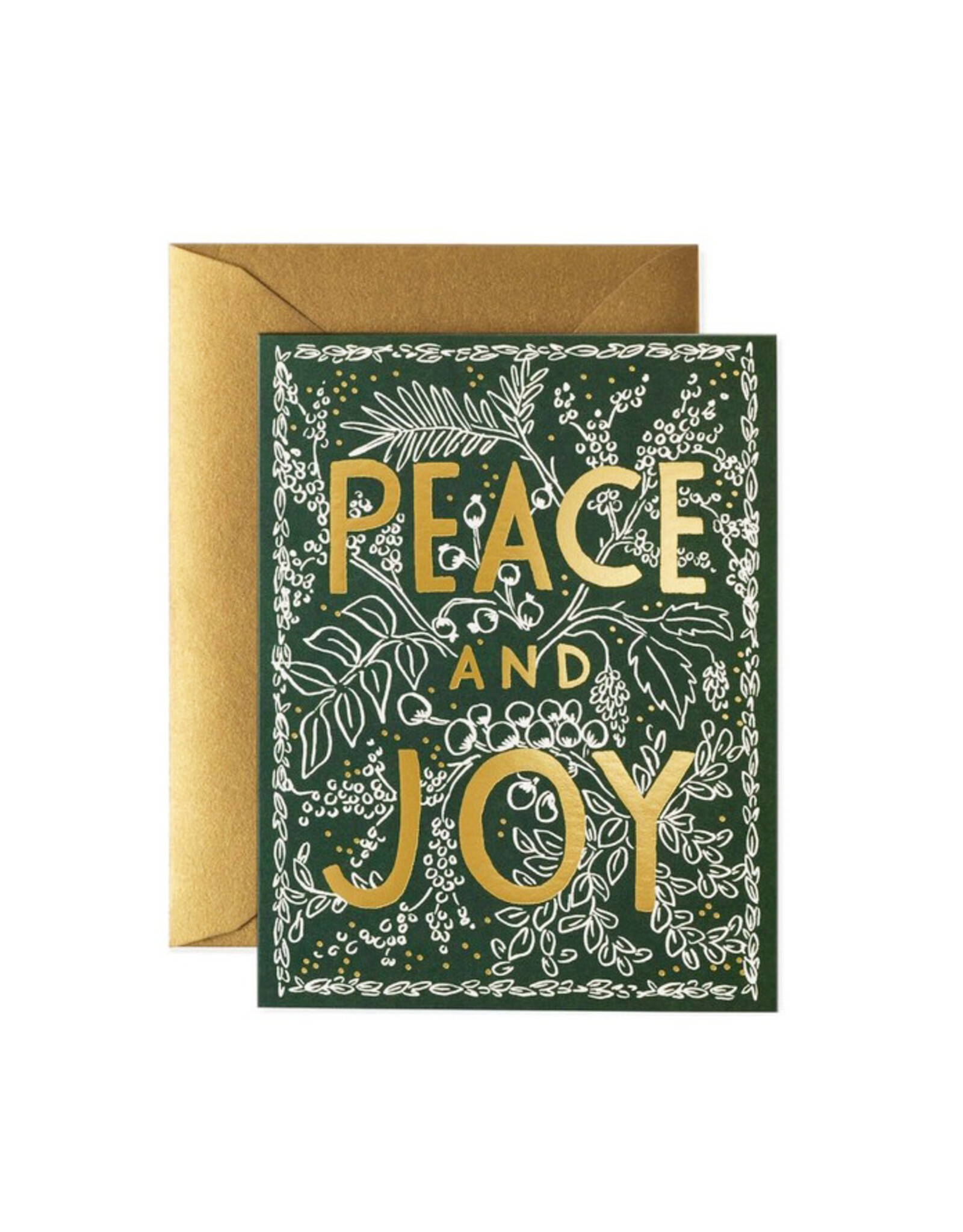 Rifle Paper Co. Evergreen Peace A2 Christmas Notecards Boxed Set of 8
