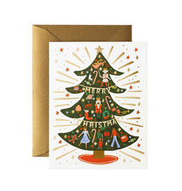 Rifle Paper Co. Nutcracker Tree A2 Christmas Notecards Boxed Set of 8