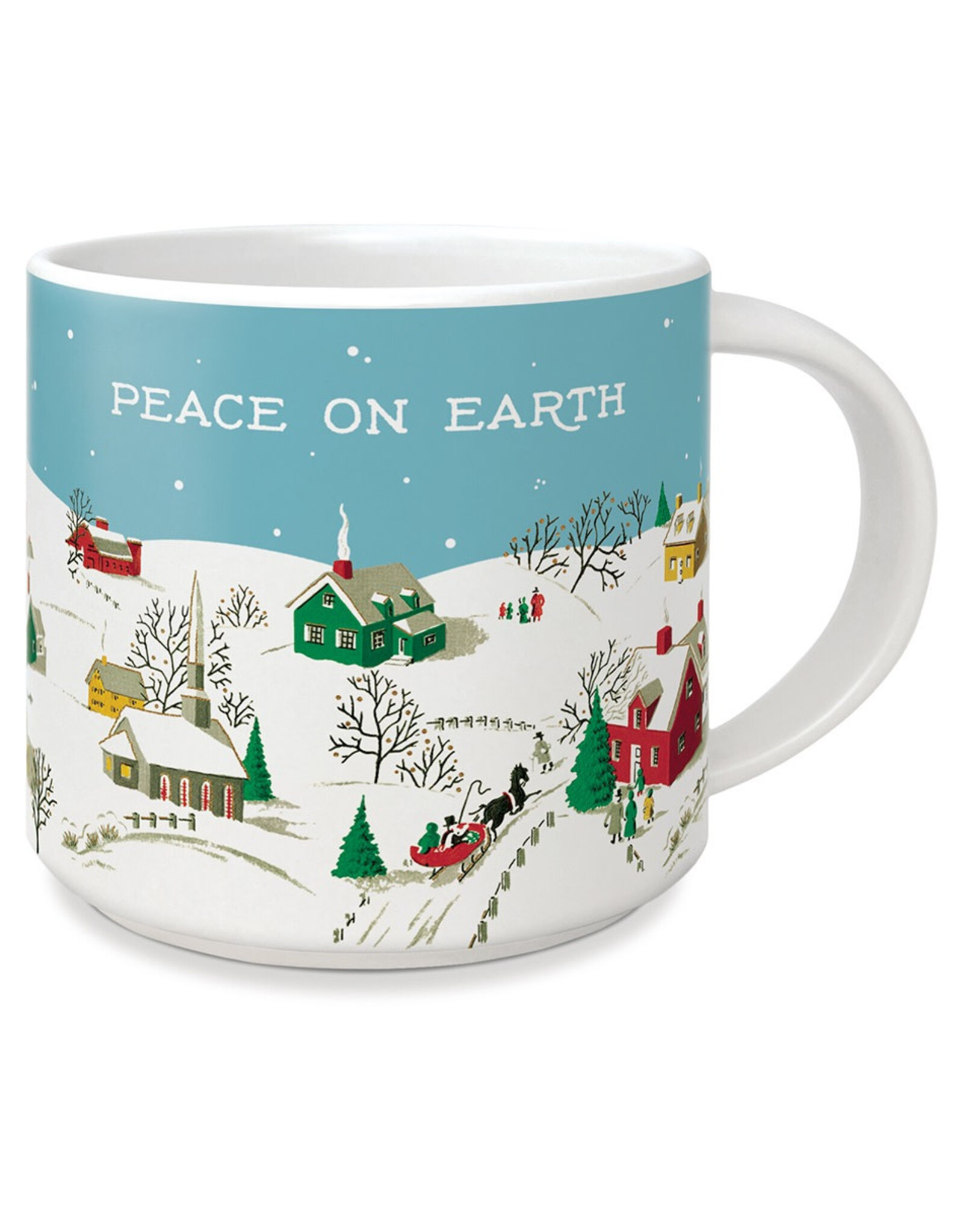 Cavallini Papers & Co. Peace on Earth Ceramic Mug