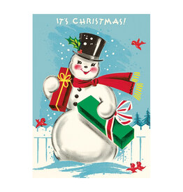 Cavallini Papers & Co. Snowman Christmas Wrap