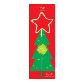 TOPS Malibu, Inc. Grande Giant Sparkler Wand Merry Christmas Star