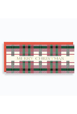 Paper Source Plaid Merry Christmas A10 Money Notecard