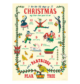 Cavallini Papers & Co. 12 Days of Christmas Wrap