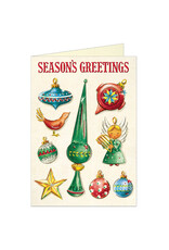 Cavallini Papers & Co. Christmas Ornaments Greeting Card