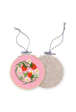 Antiquaria Strawberries DIY Embroidered Ornament Kit