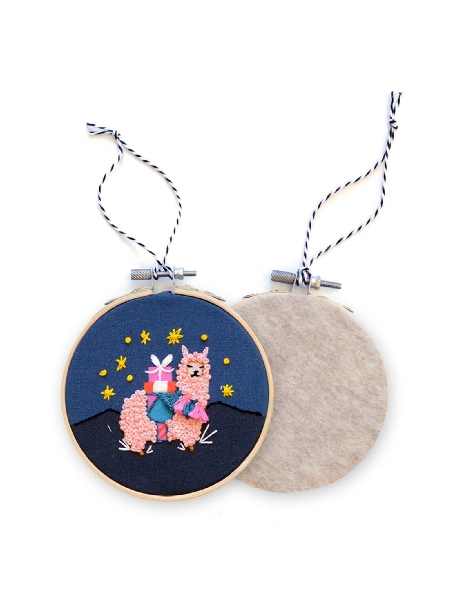 Antiquaria Alpaca DIY Embroidered Ornament Kit