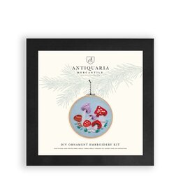 Antiquaria Mushroom DIY Embroidered Ornament Kit