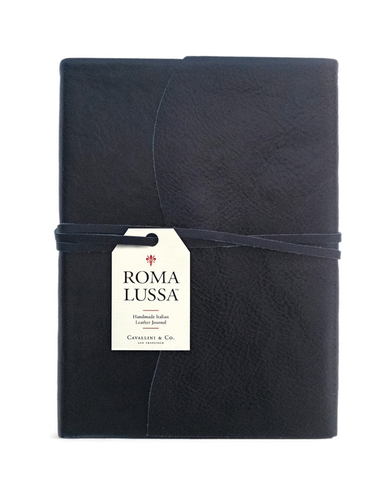 Cavallini Papers & Co. A5 Blue Leather Roma Lussa Journal