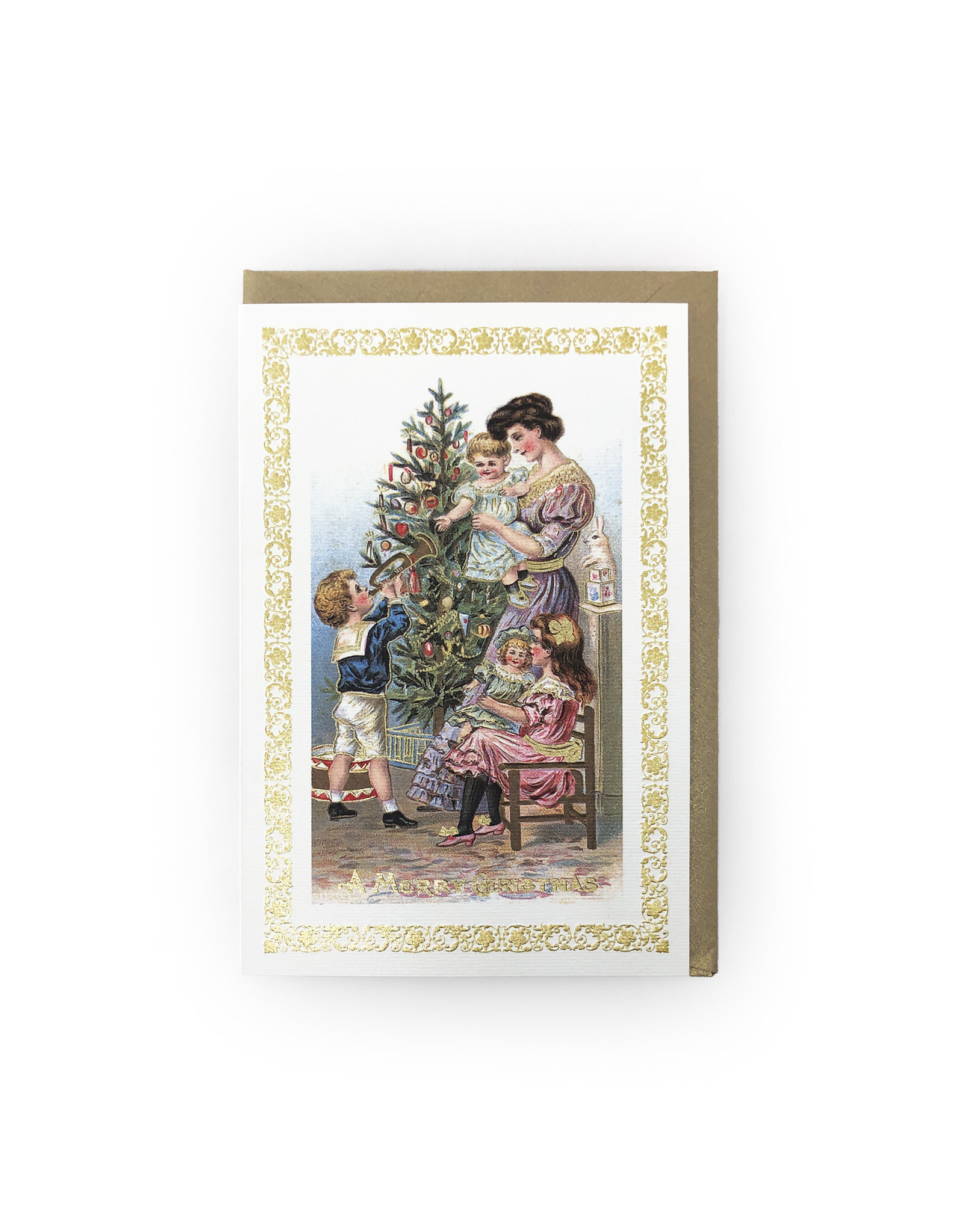 Rossi Vintage Family Merry Christmas Notecard