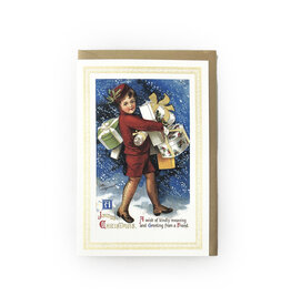 Rossi Vintage Boy Joyous Christmas Notecard