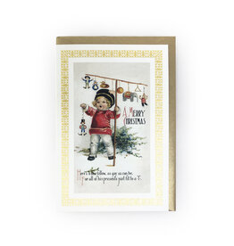 Rossi Vintage Child Merry Christmas Notecard