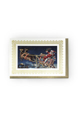Rossi Vintage Santa Sleigh Notecard
