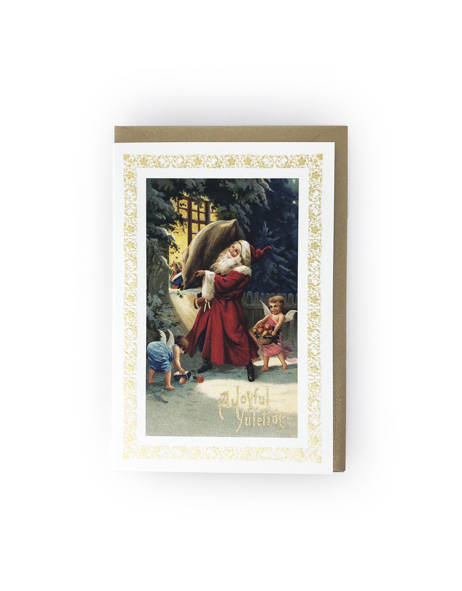 Rossi Vintage Santa Yuletide Christmas Box of 10 Notecards