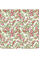 The Gift Wrap Company Sweet Berry Branches 10 ft Jumbo Roll Christmas Wrapping Paper