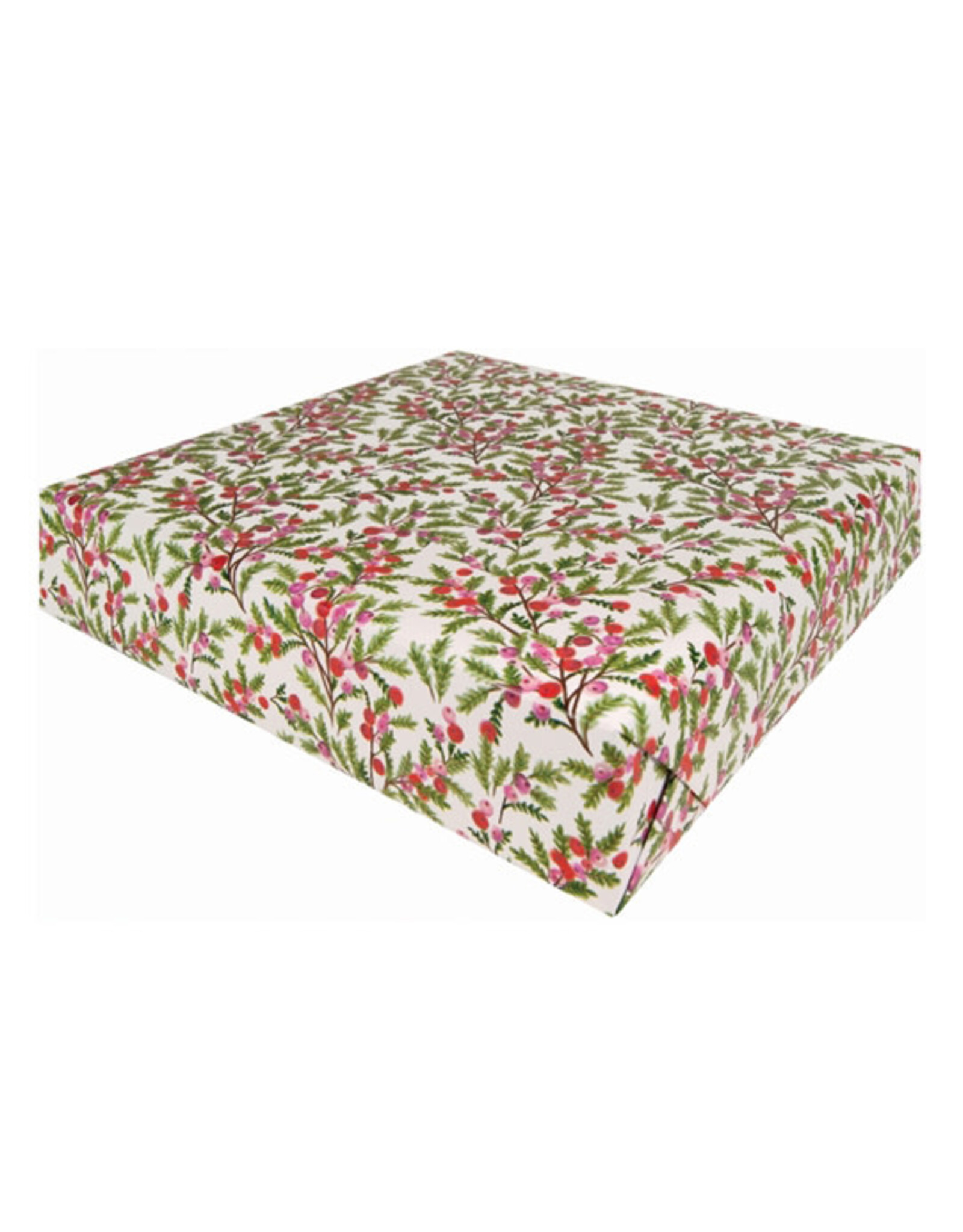 The Gift Wrap Company Sweet Berry Branches 10 ft Jumbo Roll Christmas Wrapping Paper