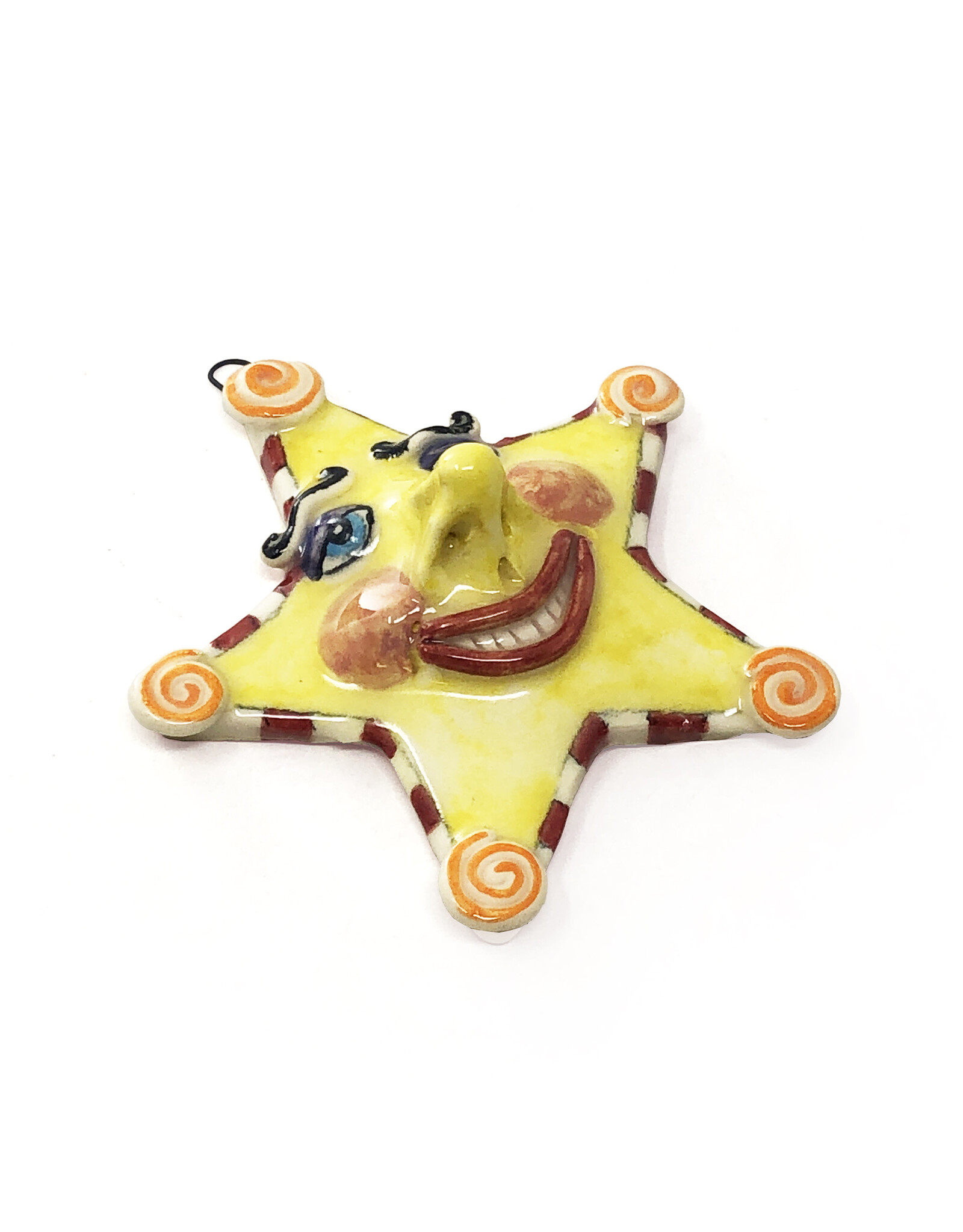 Atomic Girl Pottery Ceramic Star Ornament Assorted