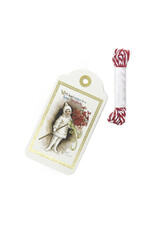 Rossi Best Wishes Child with Poinsettias Vintage Gift Tags Decorations Box of 12