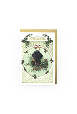 Rossi Vintage Dachshund Puppy Joyeux Noel Christmas Notecard