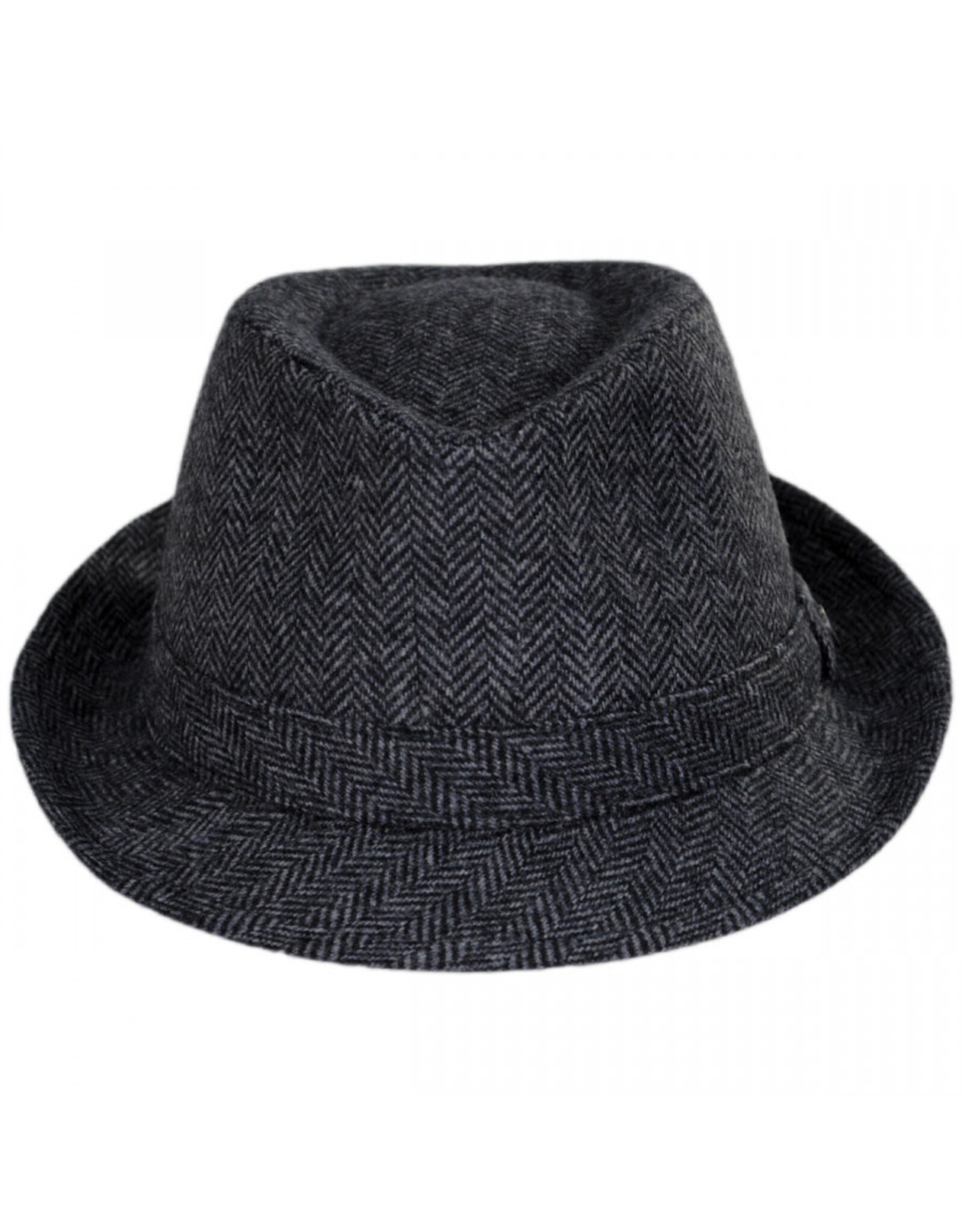 Jaxon Hats, Inc. XL Herringbone Wool Trilby Fedora Hat