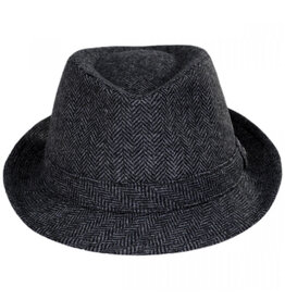 Jaxon Hats, Inc. XL Herringbone Wool Trilby Fedora Hat
