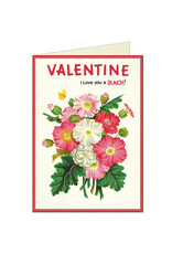 Cavallini Papers & Co. Flowers Valentine's Day Notecard