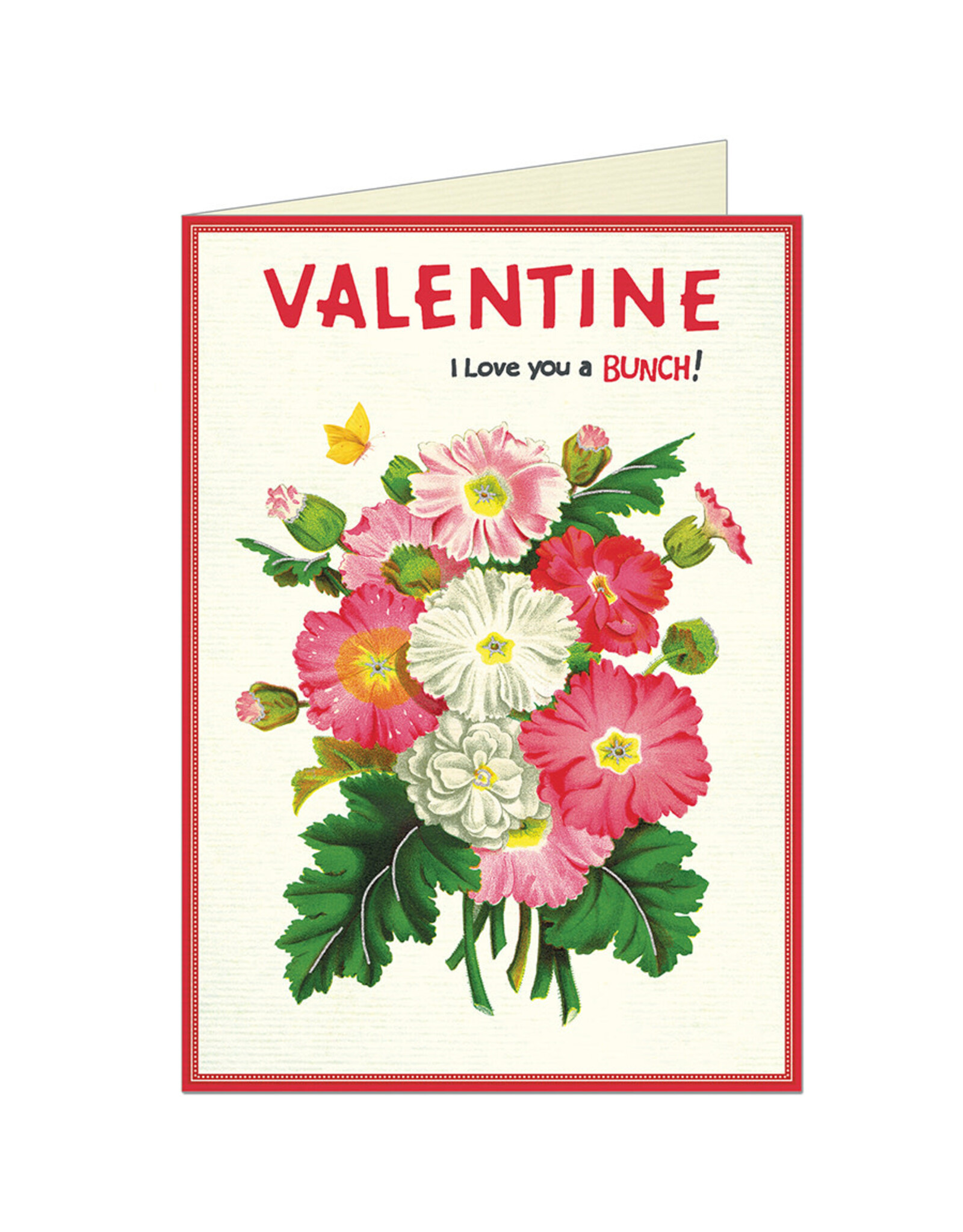 Cavallini Papers & Co. Flowers Valentine's Day Notecard