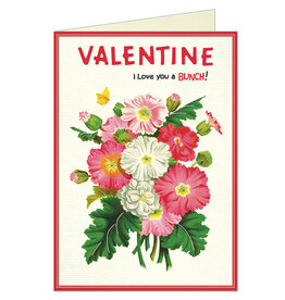 Cavallini Papers & Co. Flowers Valentine's Day Notecard