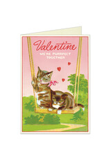 Cavallini Papers & Co. Cats Valentine's Day Notecard