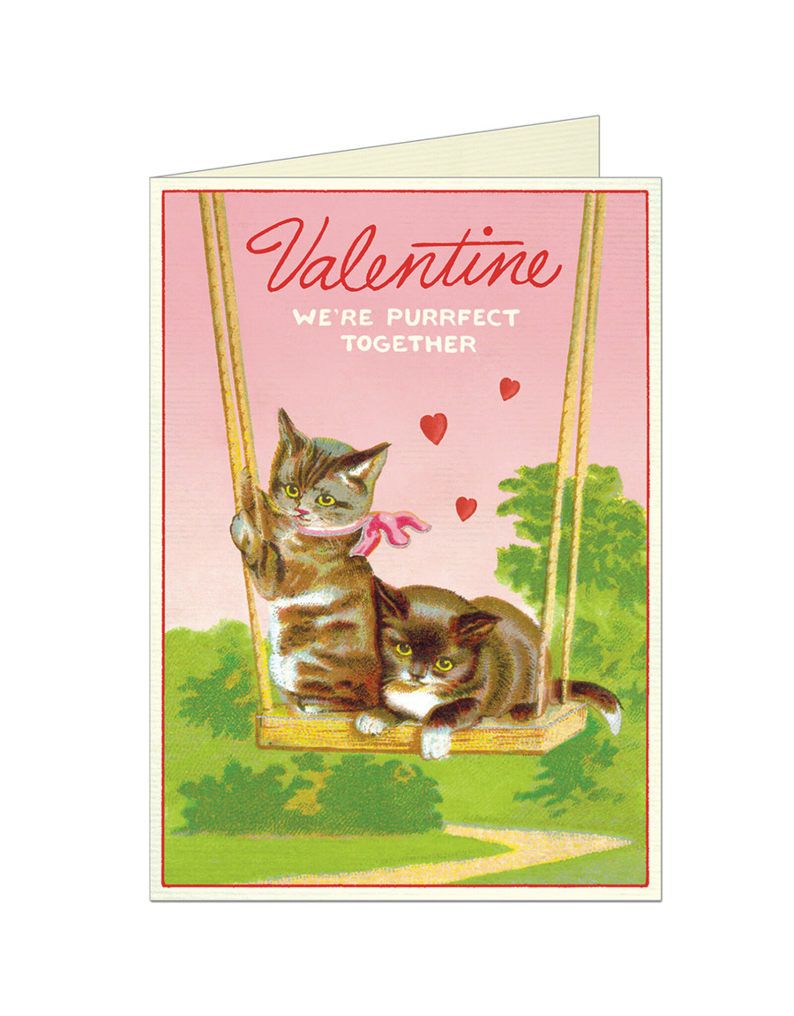 Cavallini Papers & Co. Cats Valentine's Day Notecard