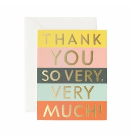 Rifle Paper Co. Color Block Thank You A2 Greeting Notecard