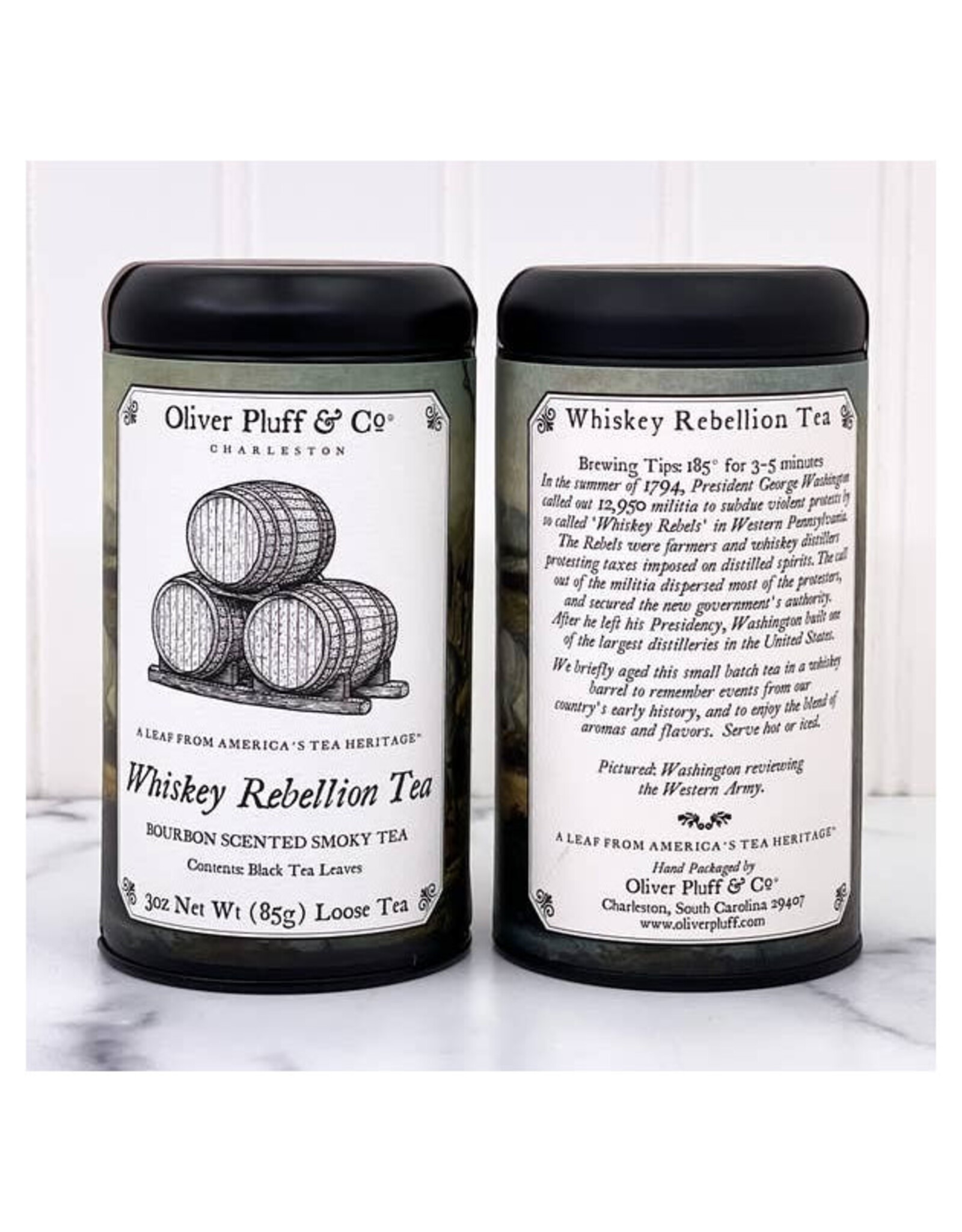 Oliver Pluff & Co. Whiskey Rebellion Commemorative Loose Tea in Tin